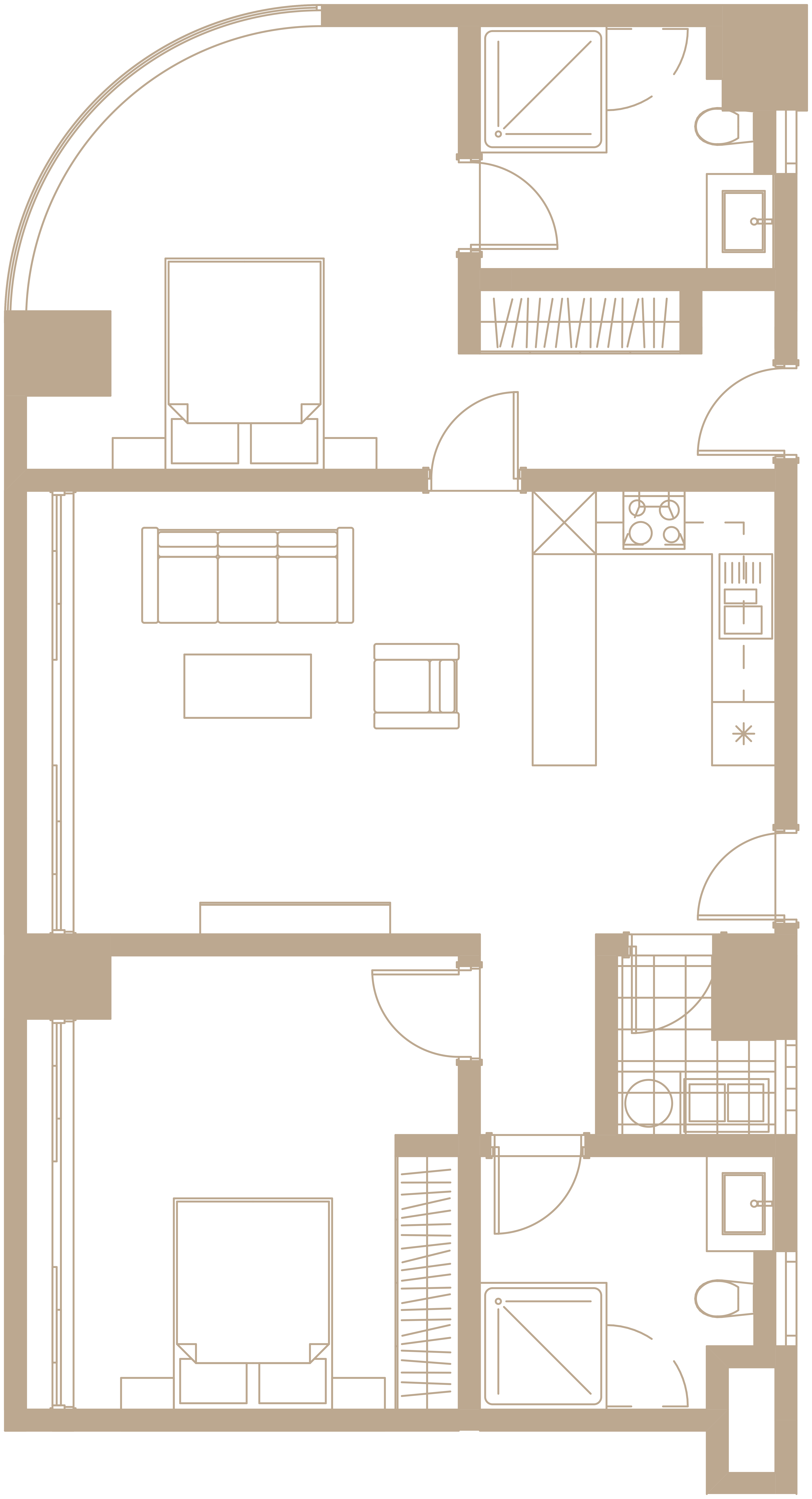 Spectre 1 bedroom residence floor plan 01, 50 square metres